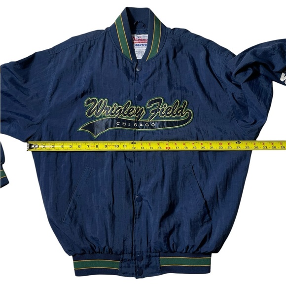 VTG 90s Starter Diamond Collection Jacket Size Large Chicago cubs Wrigley field - Picture 4 of 9